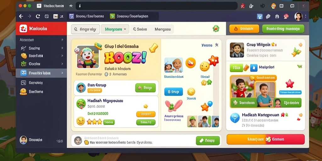 Menu utama aplikasi 8728SLOTS yang intuitif.