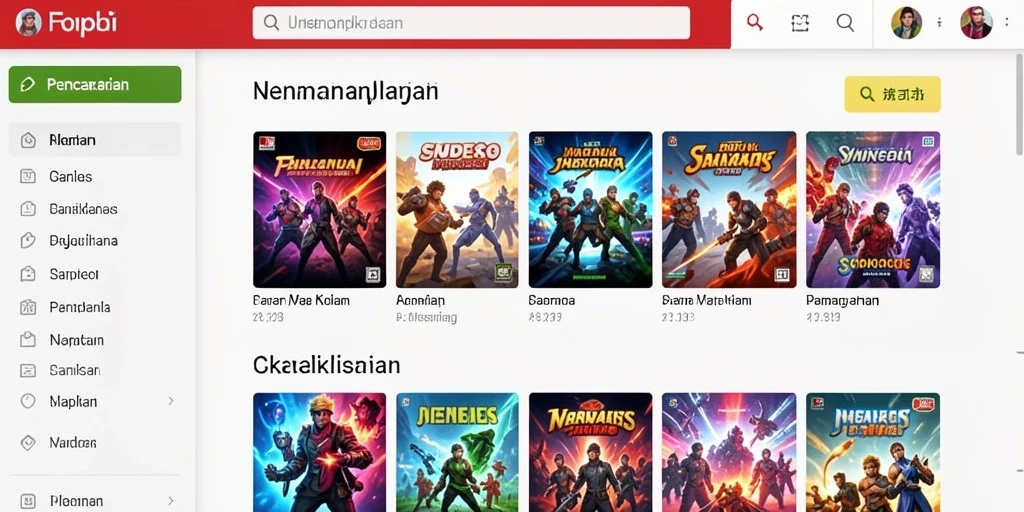 Screenshot dari tingkat awal yang penuh warna.